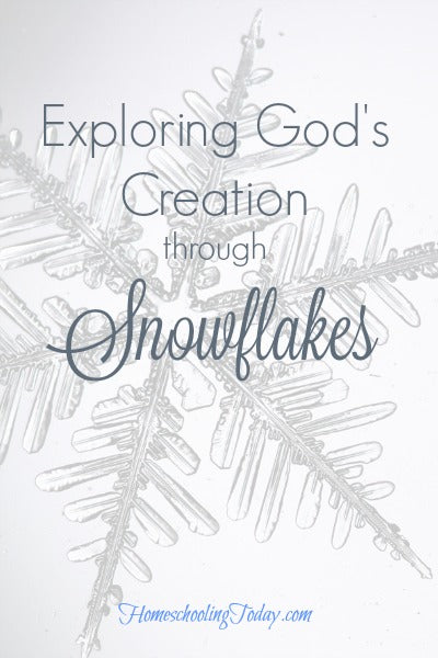 exploring God's creation snowflakes
