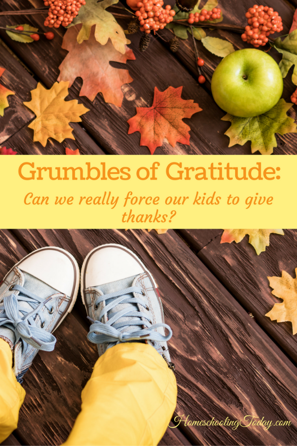 Can we really force our kids to give thanks?  - Thanksgiving - Homeschooling Today
