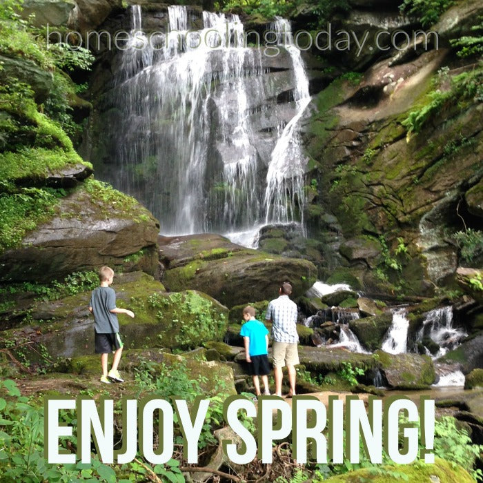 Get outside and enjoy spring! Encouragement for homeschoolers - HomeschoolingToday.com