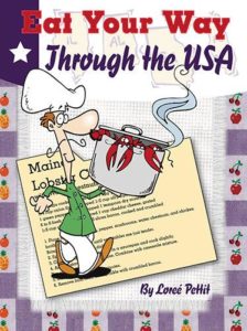 Cover of cookbook with recipes for each state in the USA